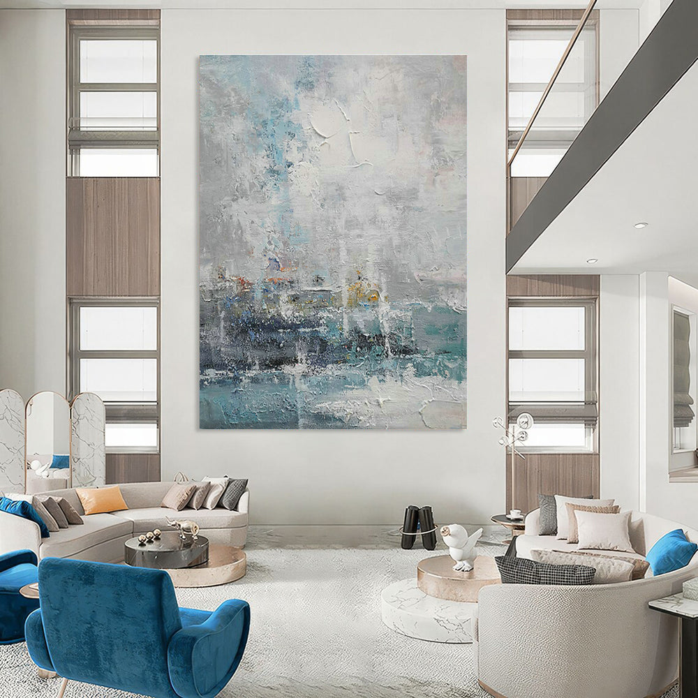 Big Handmade Abstract Canvas Art for Cottages & Office DLZ2021