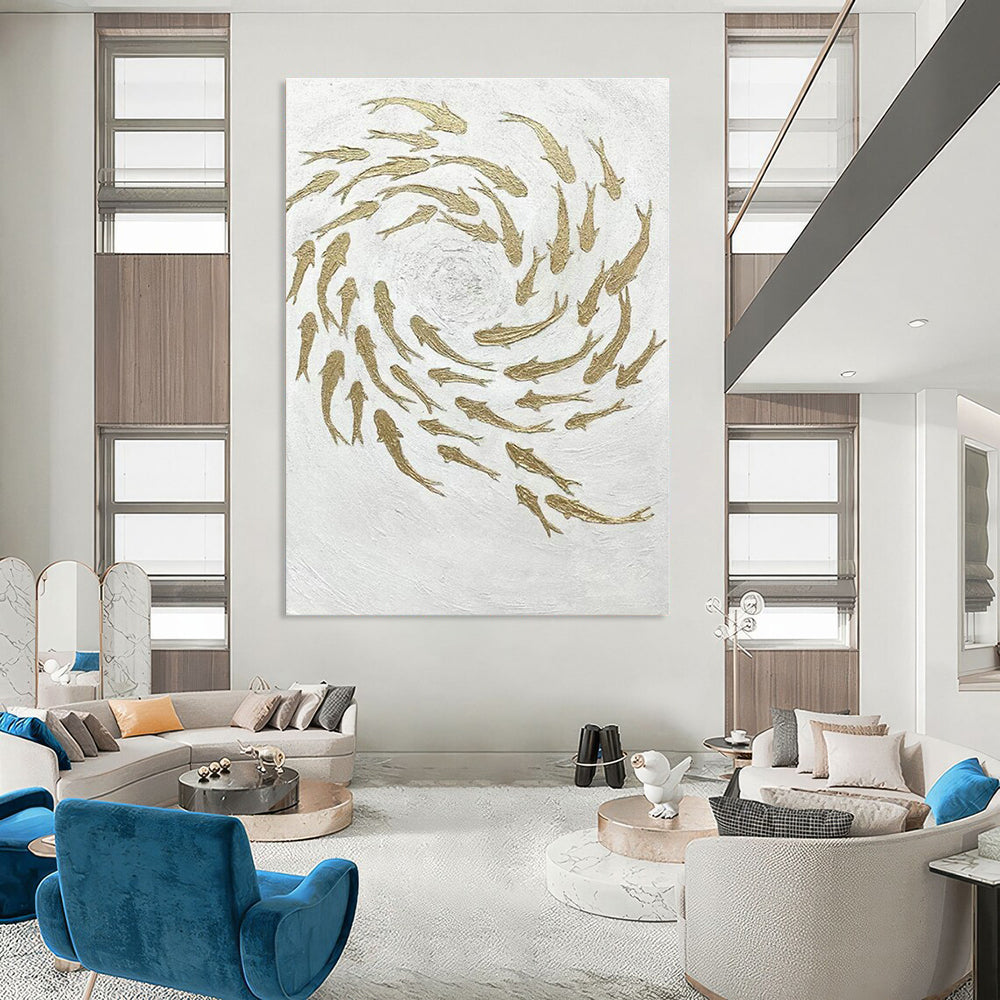 Immense Custom-Fit Handmade Abstract Painting for Office & Hallway DLZ2244