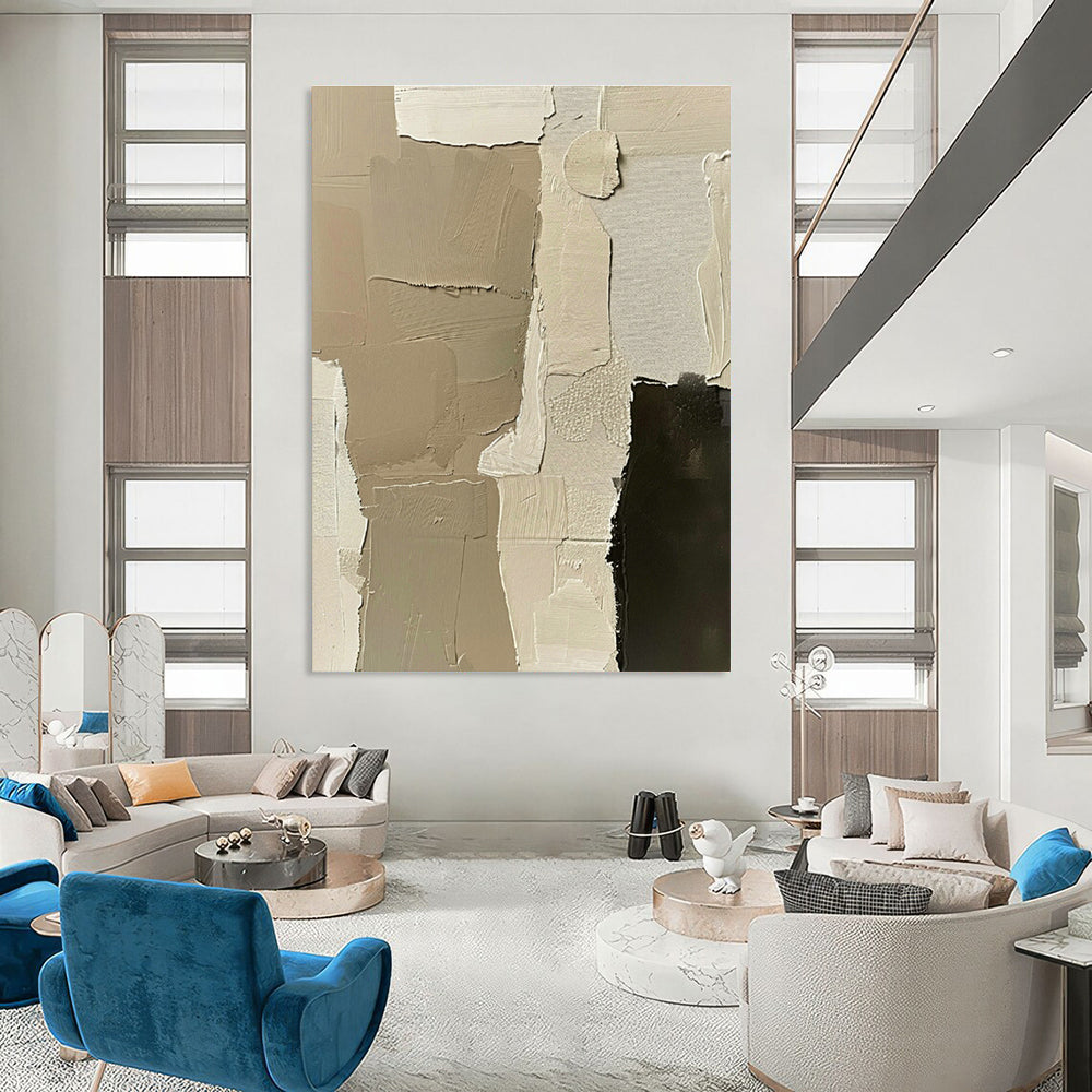 Giant Custom Abstract Painting for Living Room & Cottage Entryway DLZ1168