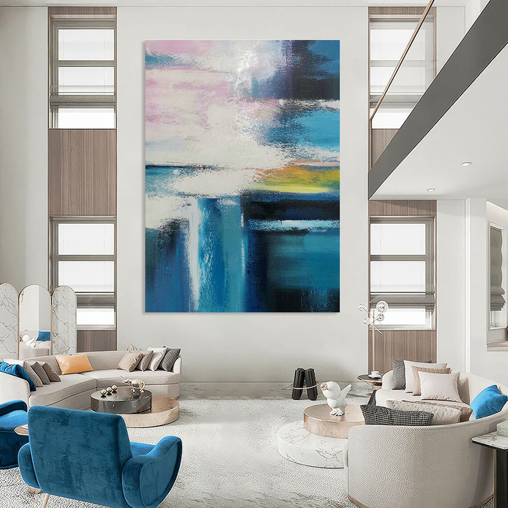 Mega - Scale Hand-Crafted Abstract Wall Art for Bedroom & Living Room DLZ1239