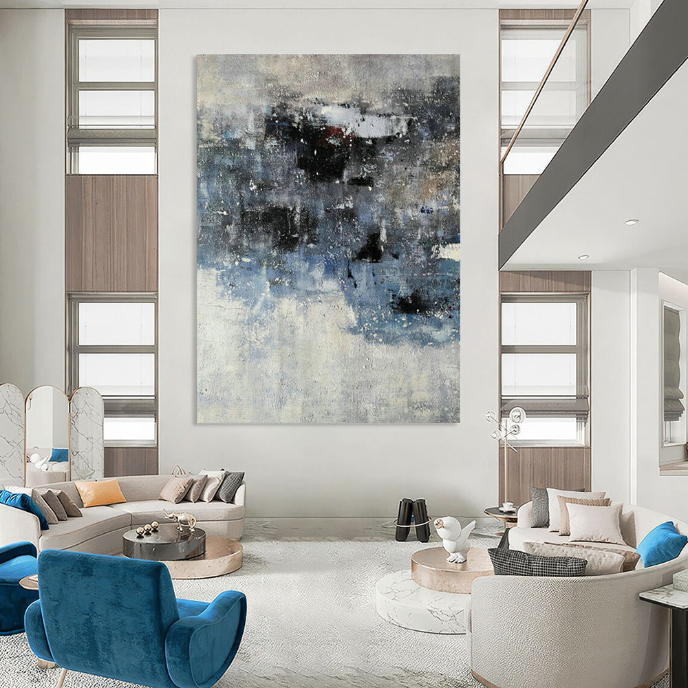 Grand - Sized Hand - Painted Abstract Murals for Office & Entryway DLZ0549