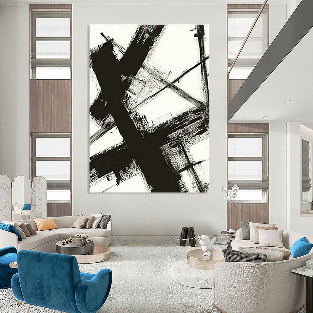 Large Custom Handmade Abstract Canvas for Office and Cottage Bedroom DLZ1592