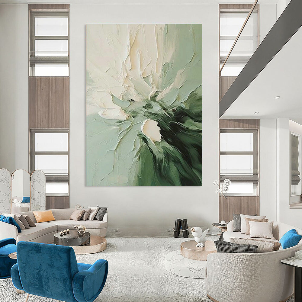 Large Hand-Painted Abstract Art for Hallway and Office DLZ1468