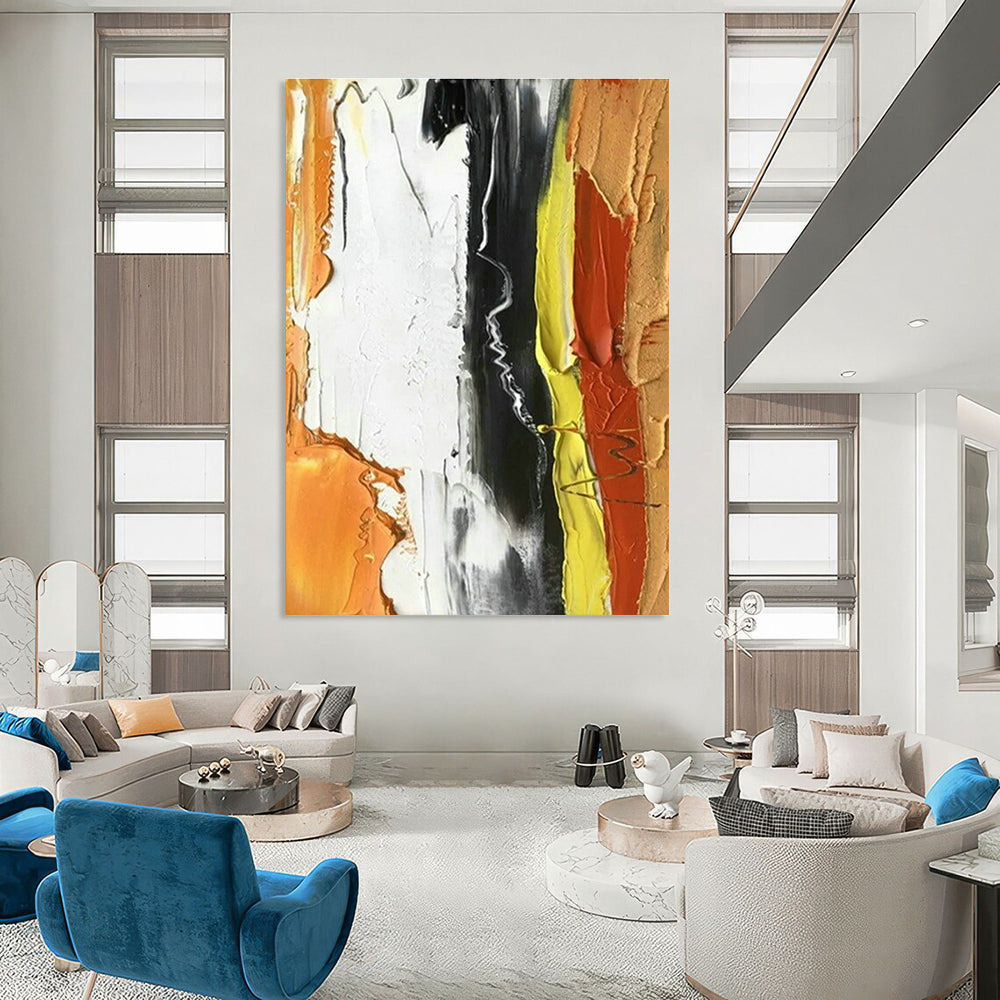 Large Custom Hand-Painted Abstract Art for Bedroom and Dining Room DLZ1453
