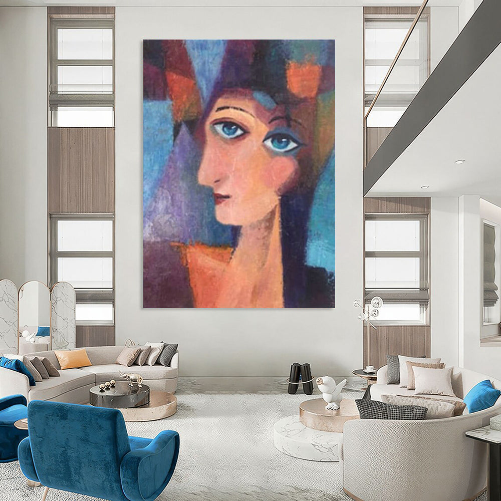 Hand - Painted Abstract Murals for Hallway and Entryway DLZ0629