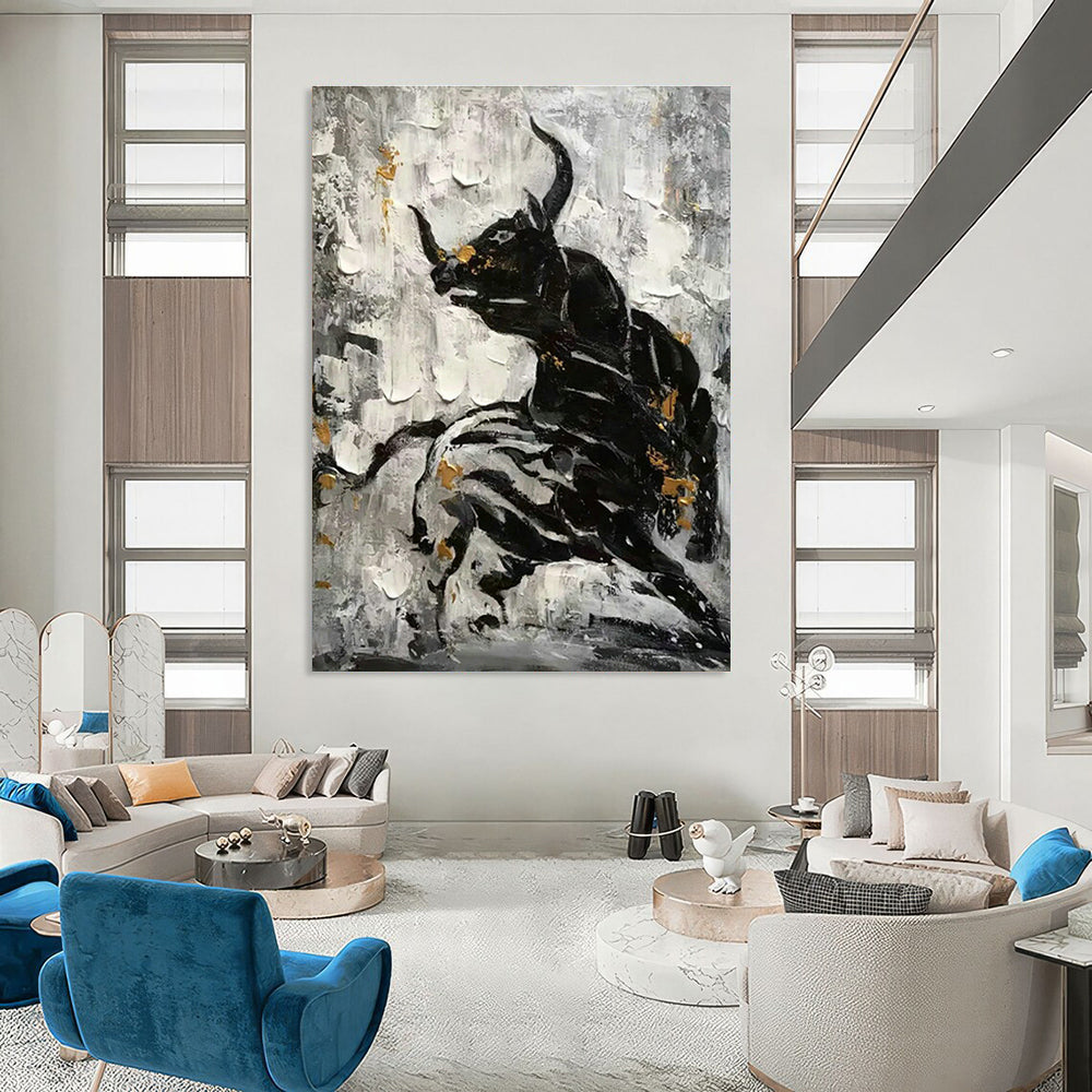 Grand - Scale Custom Abstract Paintings for Dining Room and Cottage Bedroom DLZ0527