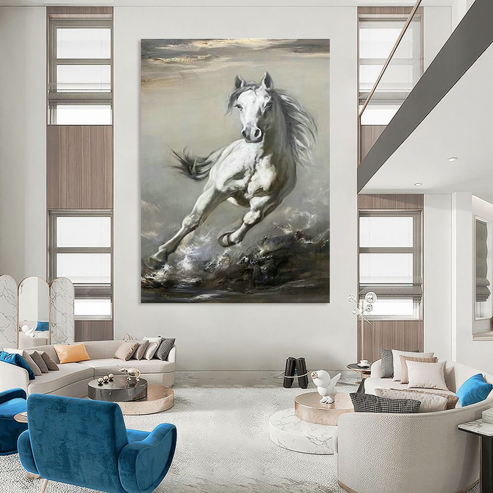 XX - Large, Bespoke Handmade Abstract Canvas Art for Hallway & Cottages DLZ2042