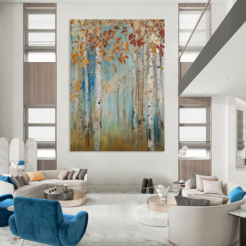 Colossal Custom - Graduated Hand Painted Abstract Art for Dining Room & Entryway DLZ2137