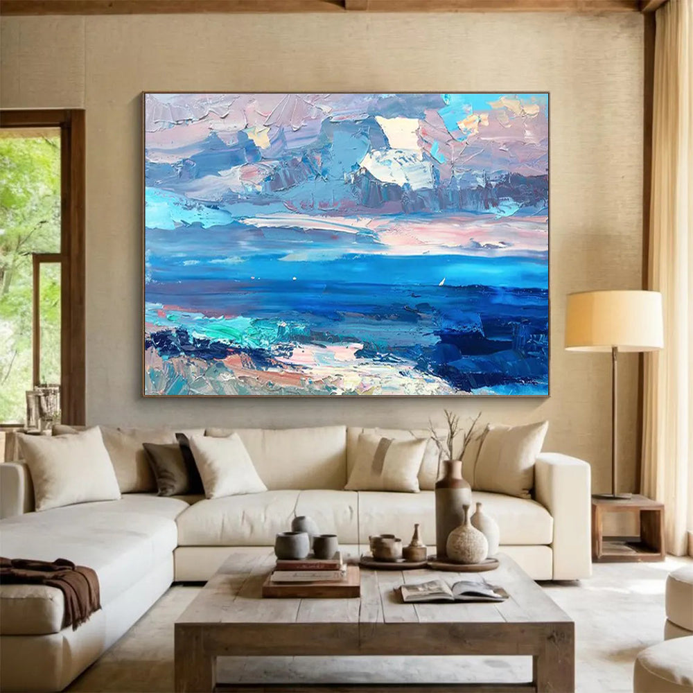 Abstract Sea and Sky Oil Painting THY440