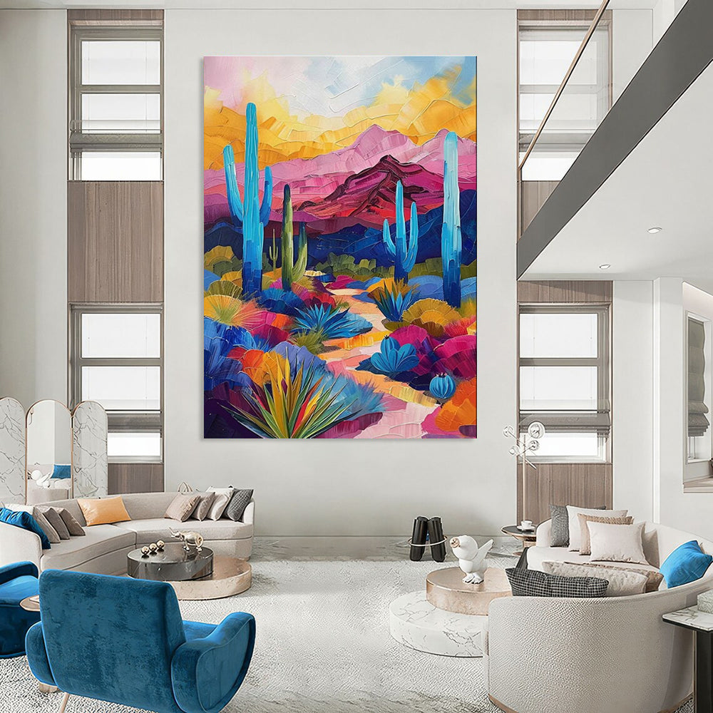 Oversized Tailored Abstract Canvas for Office & Dining Room DLZ2256