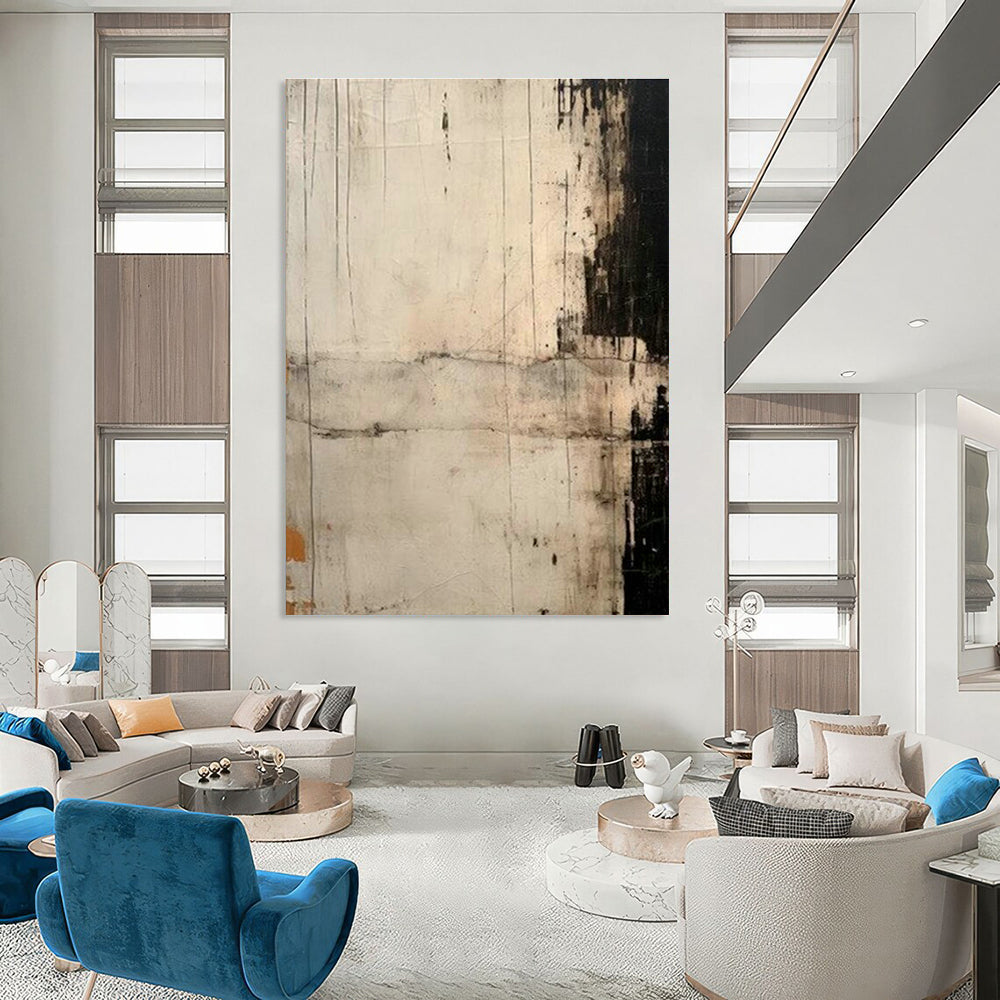 Customization of Large - sized Hand - Painted Abstract Paintings for Office, Stimulate Innovative Thinking DLZ0374