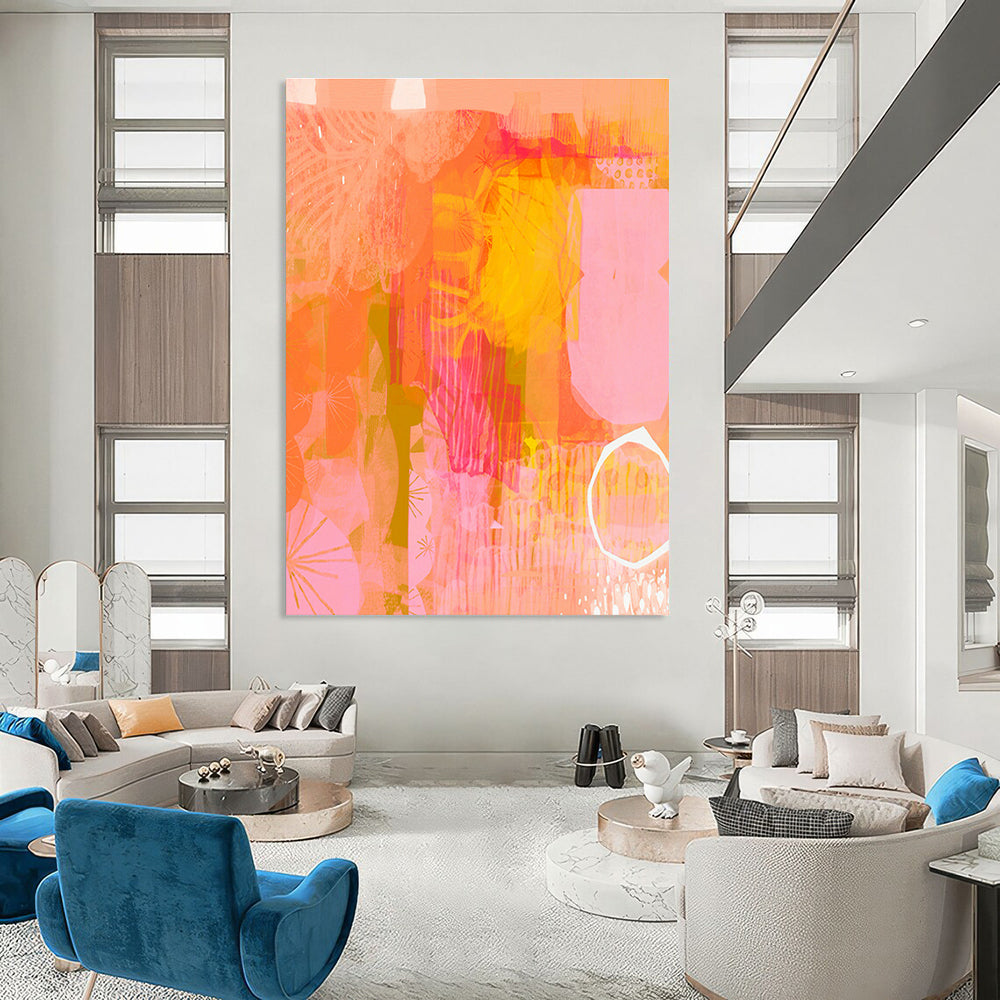 Custom Abstract Paintings for Bedroom and Entryway DLZ0642