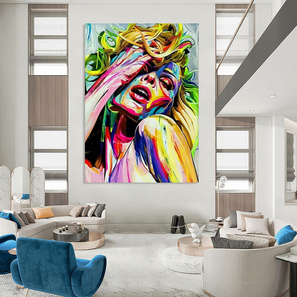 Handcrafted Abstract Wall Art for Cottage Bedroom & Entryway DLZ2338