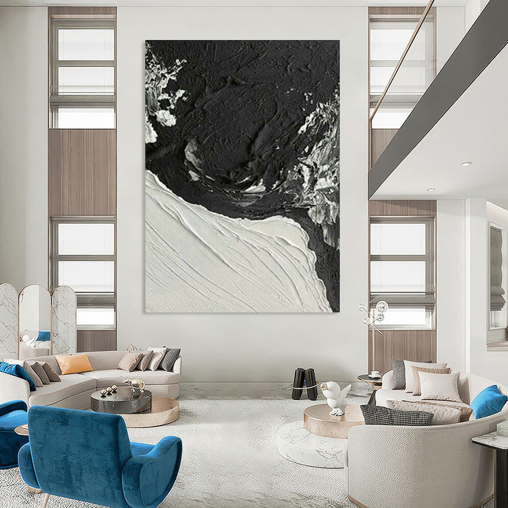 Custom Hand-Painted Abstract Canvas for Bedroom and Cottage Dining Room DLZ1614