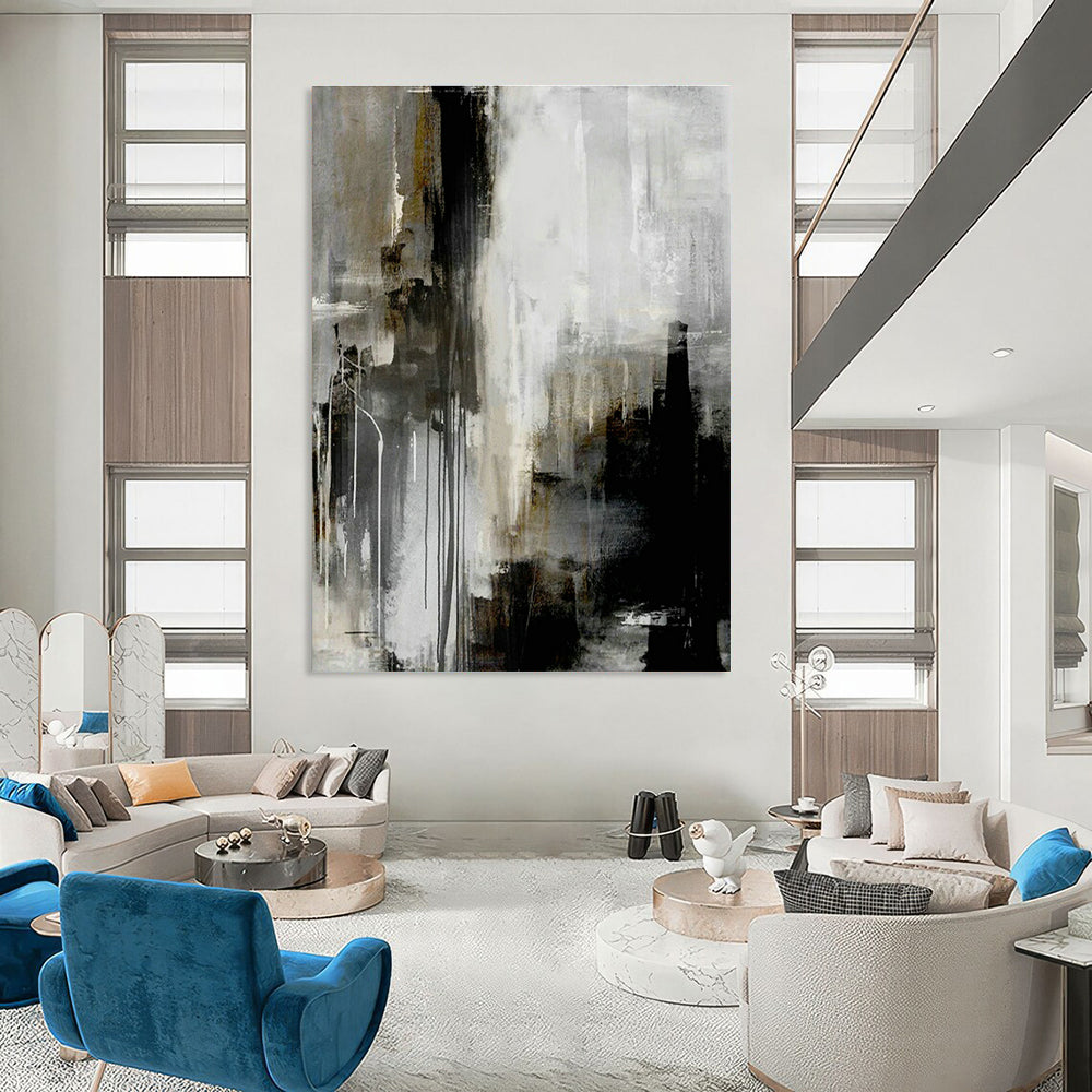 Oversized Handmade Abstract Painting for Living Room & Hallway DLZ2035