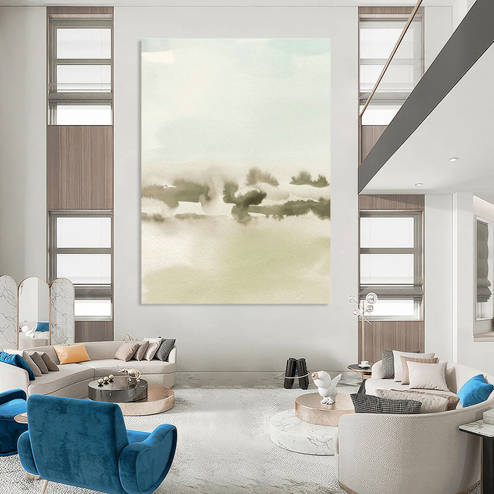 Extra - Large Hand - Painted Abstract Paintings for Cottage Living Room and Bedroom DLZ0519