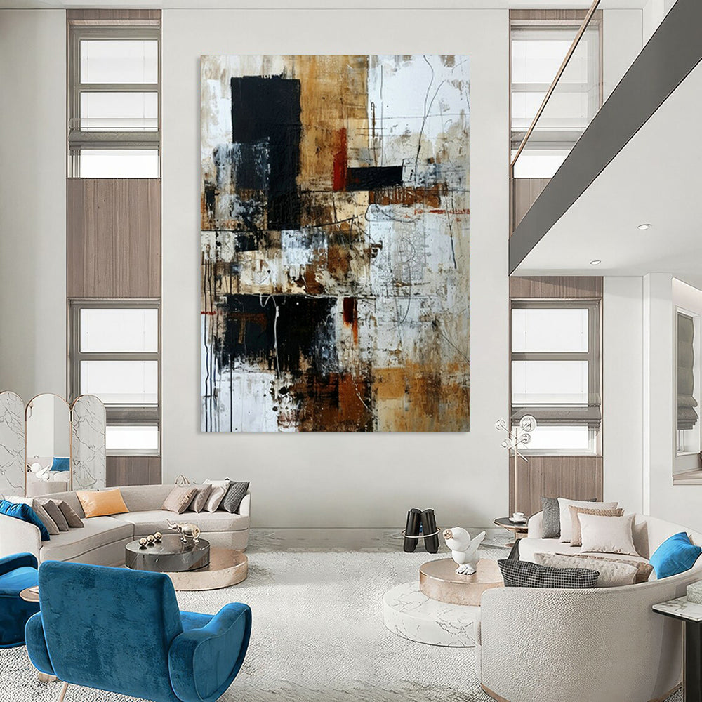 Extraordinary Handcrafted Abstract Painting for Dining Room & Hallway DLZ1337