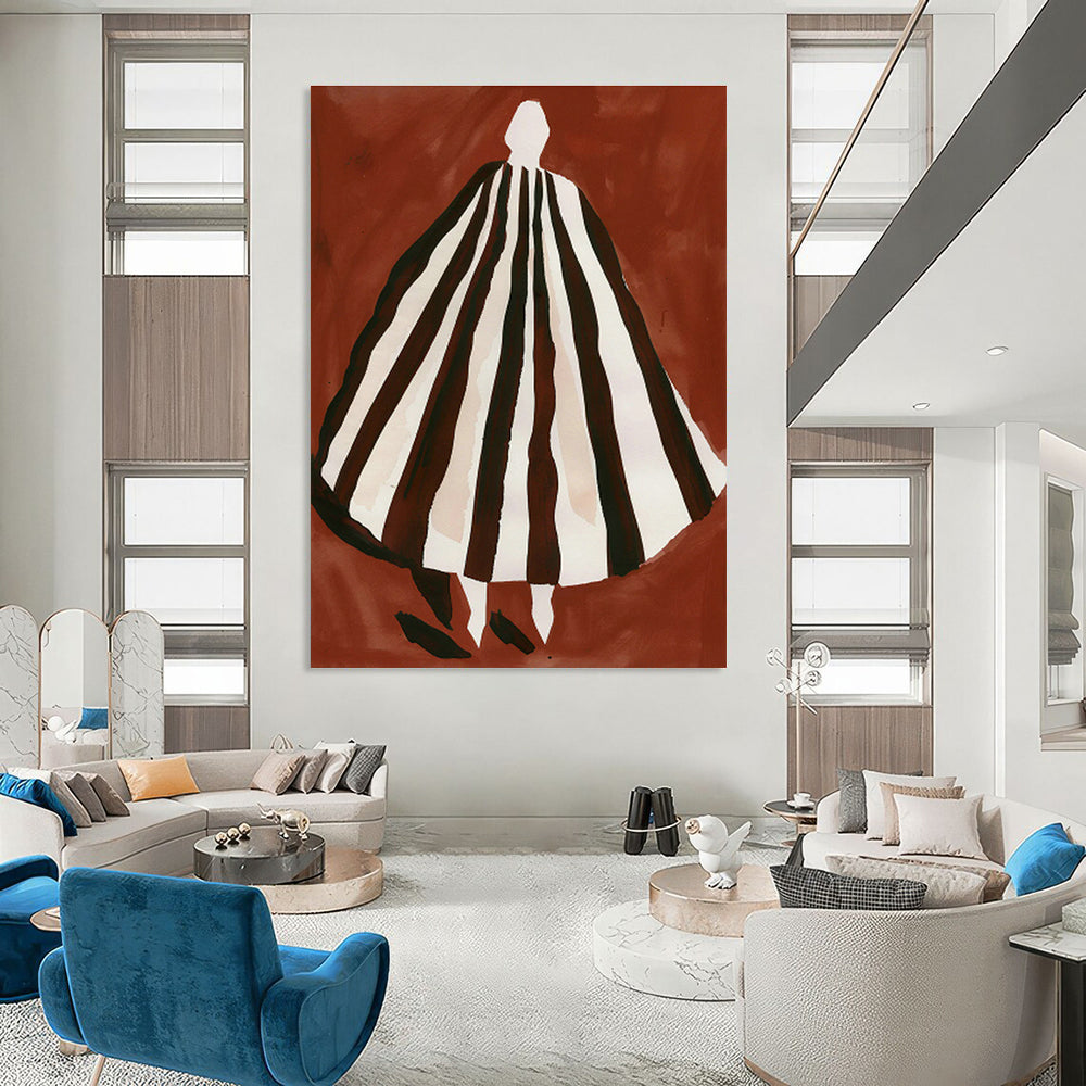 Grand - Sized Hand - Painted Abstract Murals for Cottage Office Loft Floors & Bedroom Window Seat Cushions DLZ0707