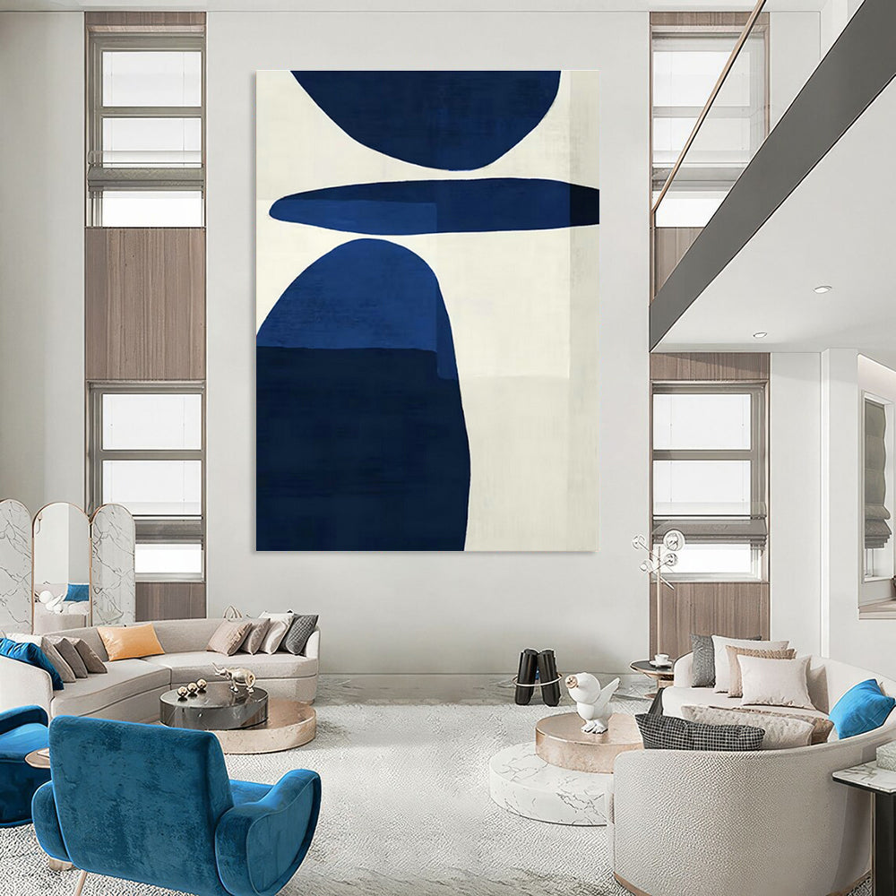 Large Customizable Hand-Painted Abstract Canvas for Living Room Window Seat and Bedroom Nightstand Wall DLZ1962