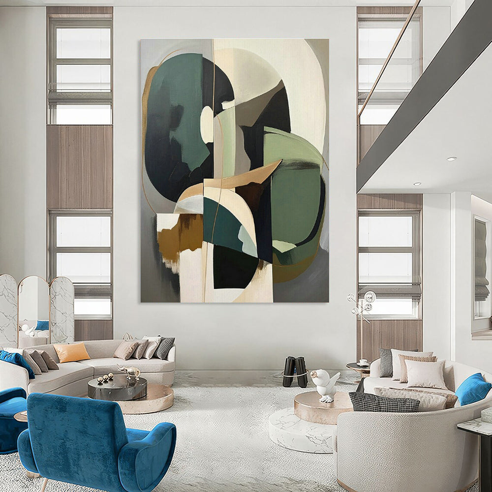 Handmade Abstract Wall Art for Bedroom and Cottage Living Room DLZ1619
