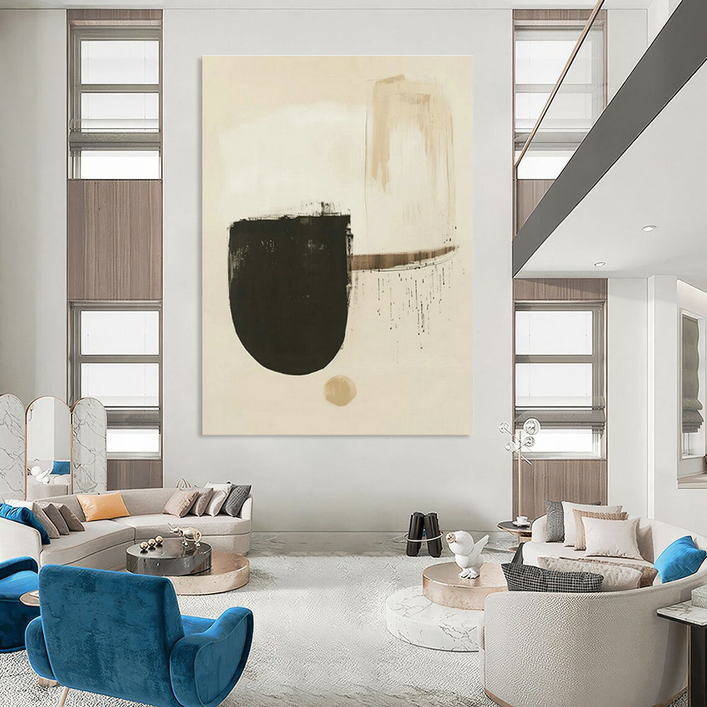 Immense - Format Custom Hand - Painted Abstracts for Dining Room Ambiance DLZ0426