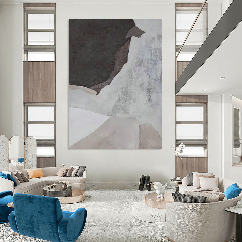 Large Hand-Painted Abstract Wall Art for Office & Cottage Living Room DLZ1189