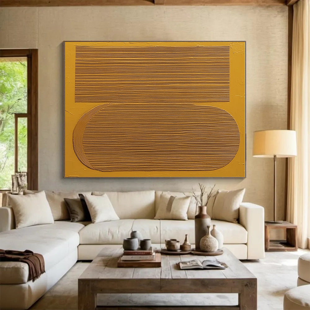 Ribbed - Texture Abstract in Yellow Tones GER309