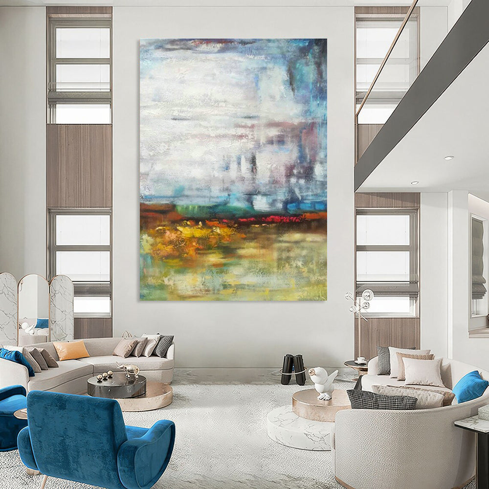 Massive Custom Abstract Paintings for Office Reception Areas & Cottage Entryways DLZ0576