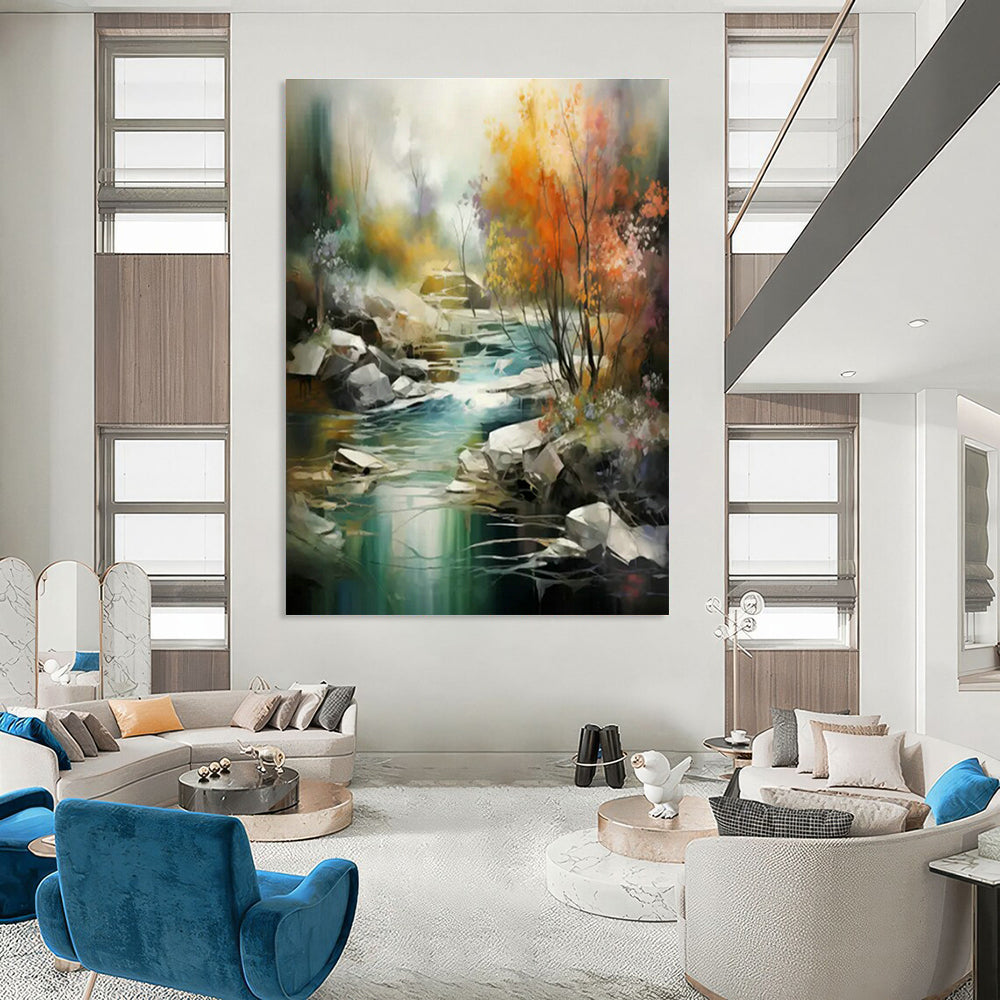 Hand-Crafted Abstract Wall Decor for Cottage Living Room Book Nook and Office Supply Organizer Wall DLZ1716