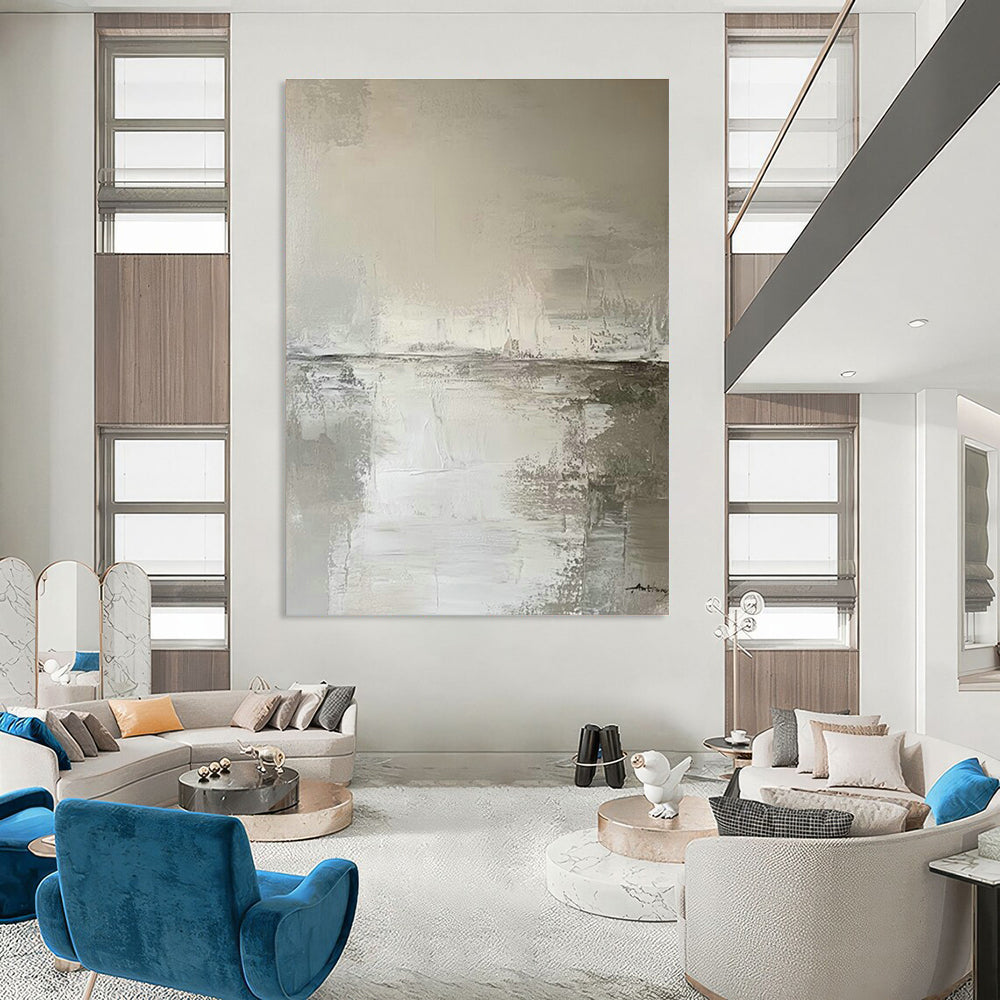 Large - Scale Hand - Painted Abstracts for Dining Room Buffet Areas and Office Cubicle Partitions DLZ0783