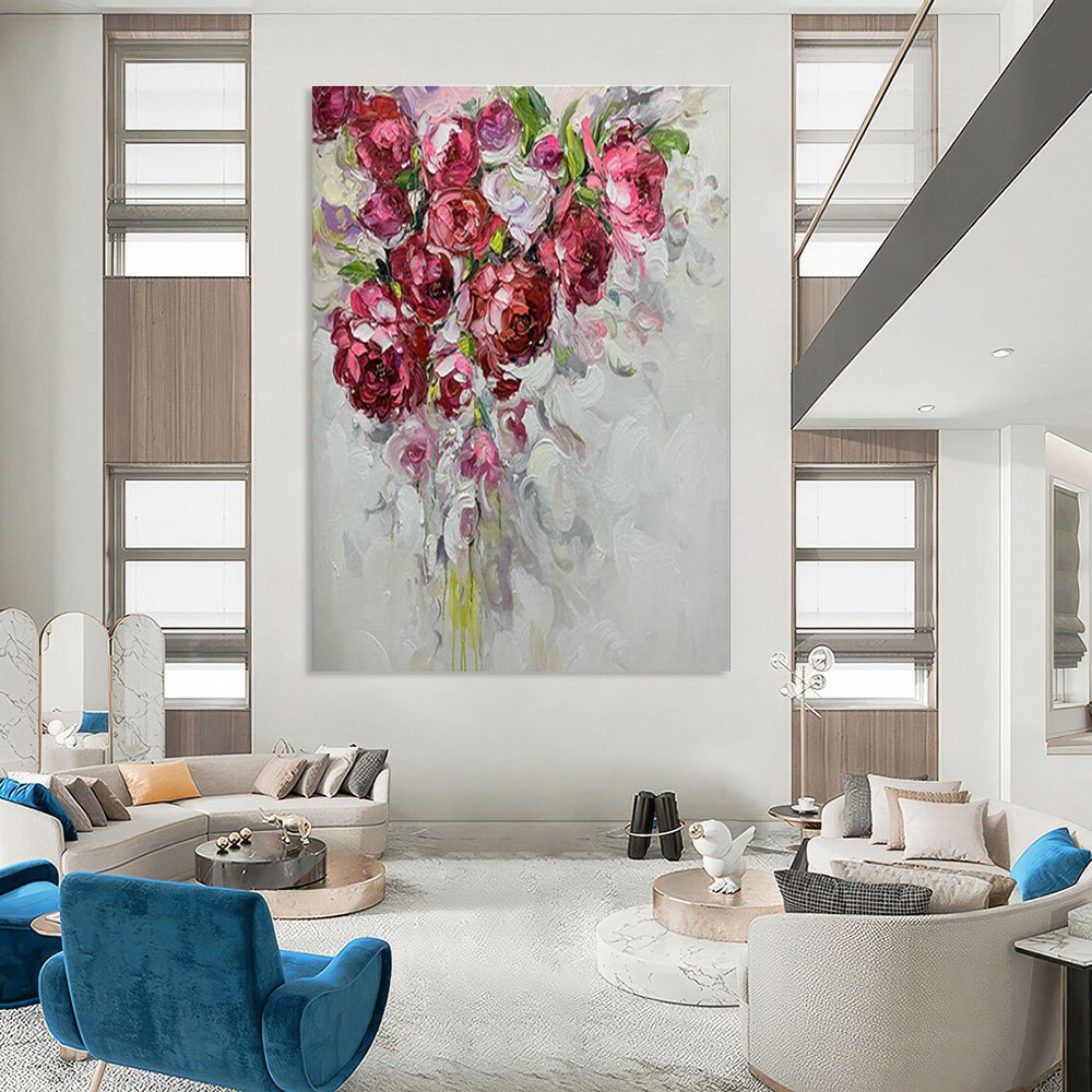 XX - Large Personalized Handmade Abstract Painting for Bedroom and Hallway DLZ2164