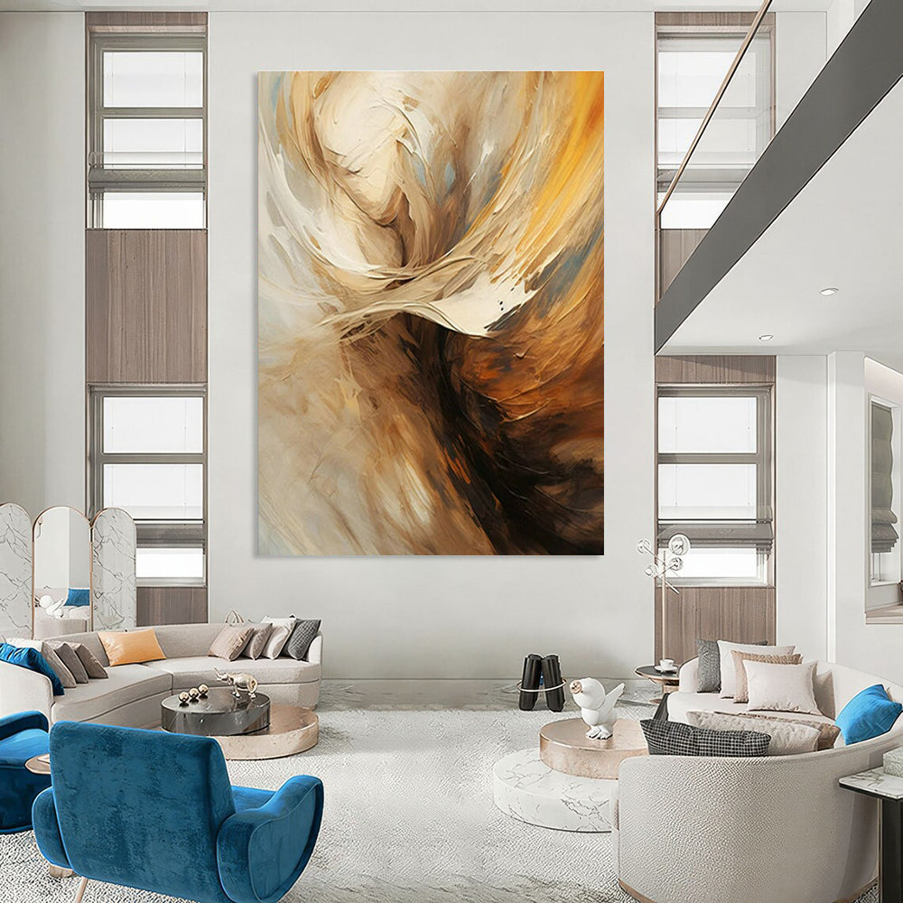 Hand-Crafted Abstract Decor for Cottage Living Room Entertainment Center Wall and Bedroom Dresser Wall DLZ1701