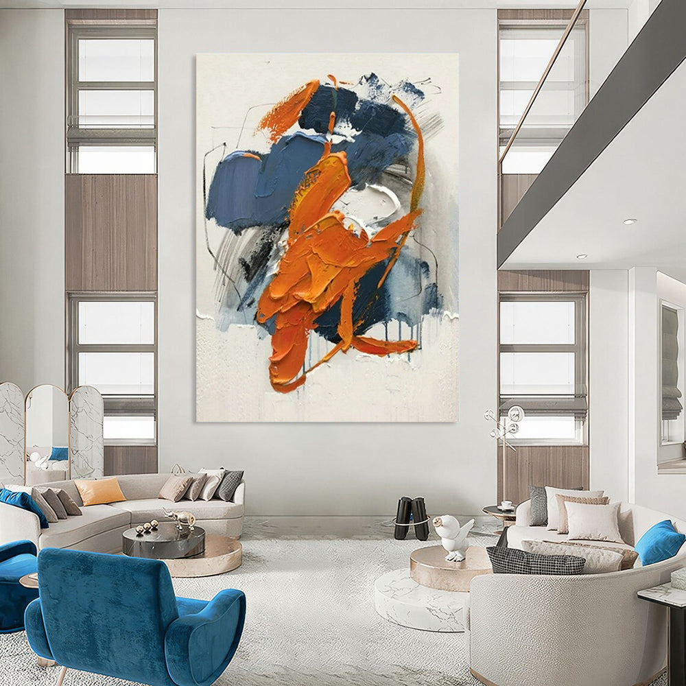 Hand-Crafted Abstract Painting for Office and Entryway DLZ1454