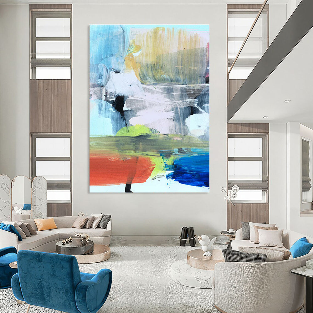 Colorful Abstract Blend Painting ADGE245