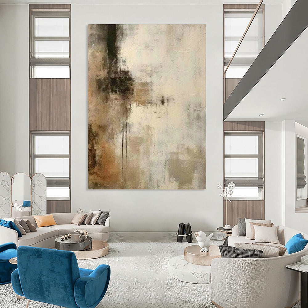 Monumental Personalized Handmade Abstract Painting for Hallway & Cottage DLZ2126