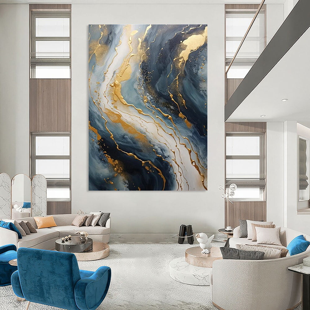Oversized Custom Handmade Abstract Painting for Bedroom & Hallway DLZ2299