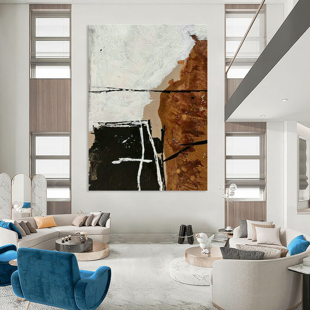 Big Hand Painted Abstract Wall Decor for Living Room & Office DLZ2030