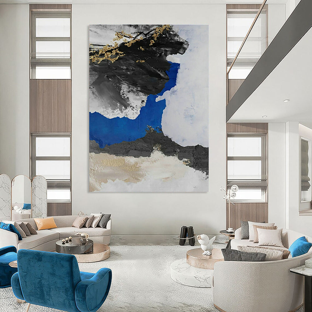 Vastly Oversized Bespoke Abstract Canvas for Office & Cottage Entryway DLZ1238