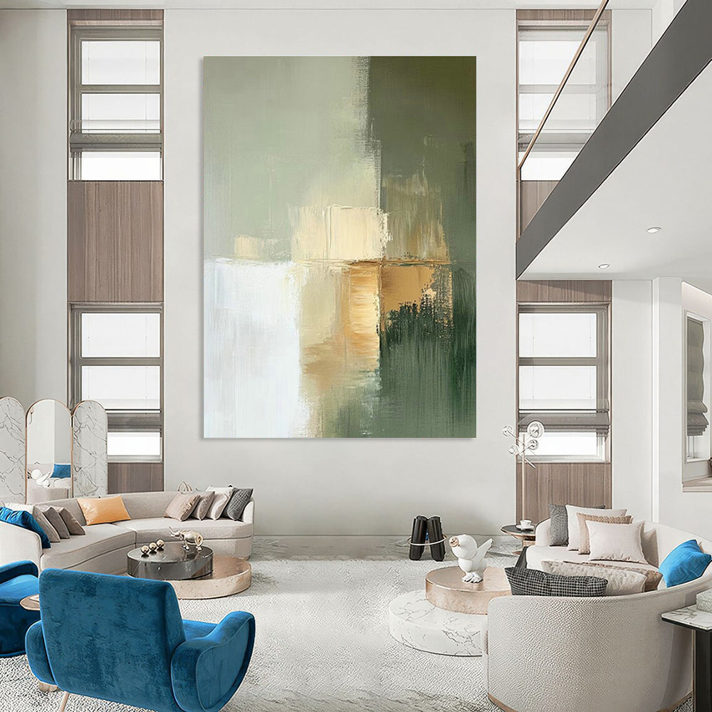 Original Hand-Painted Abstract Painting for Living Room & Cottage Hallway DLZ1650