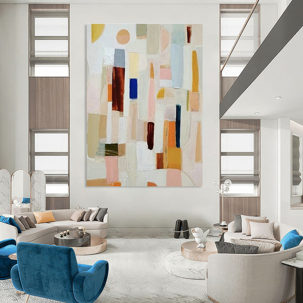 Oversized Custom Abstract Canvas for Bedroom & Office DLZ1120