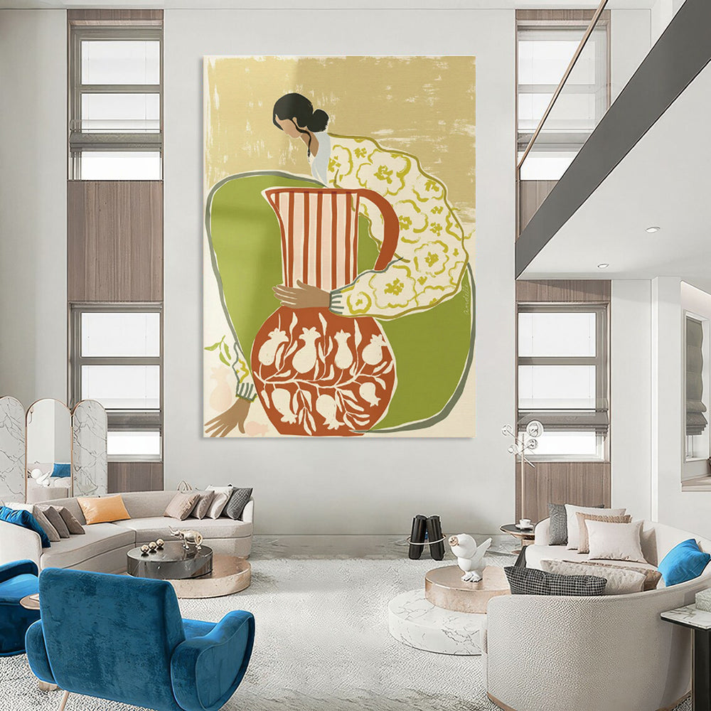Massive Hand-Crafted Abstract Art for Office & Cottage Hallway DLZ1152