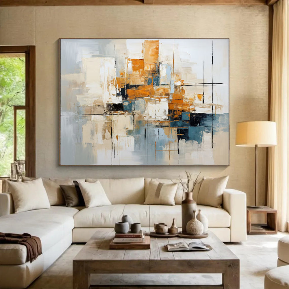Modern Abstract Cityscape Abstract Painting THY006