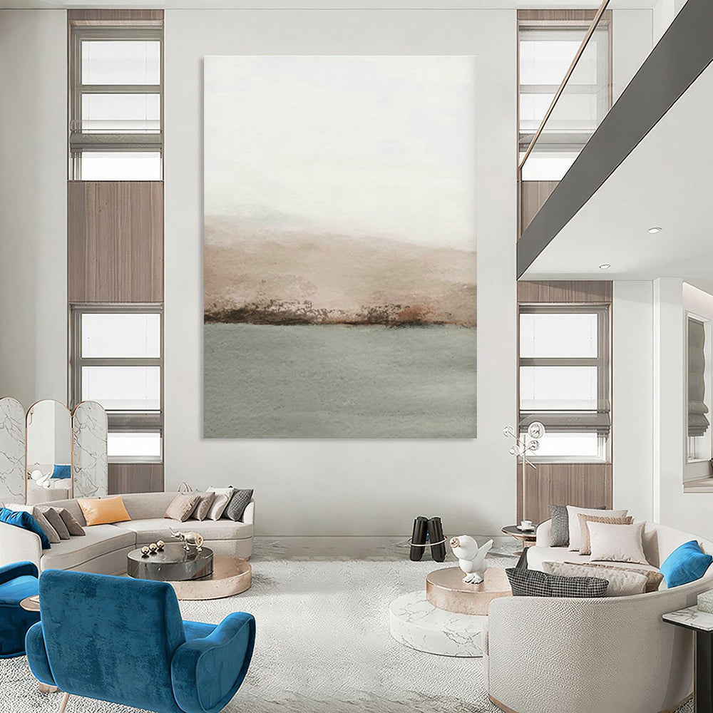 Colossal Hand - Painted Abstract Murals for Office Reception Ceilings & Bedroom Alcove Walls DLZ0725