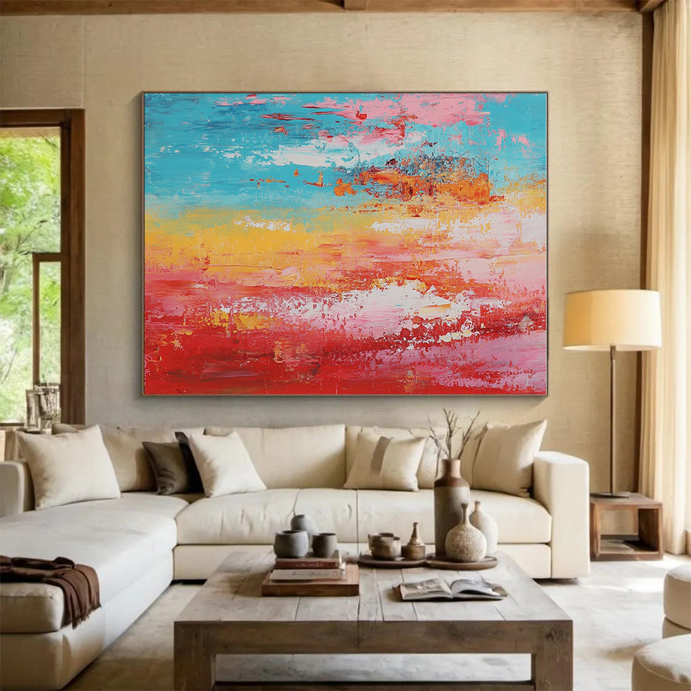 Colorful Gradient Abstract Painting with Smooth Transitions GER799