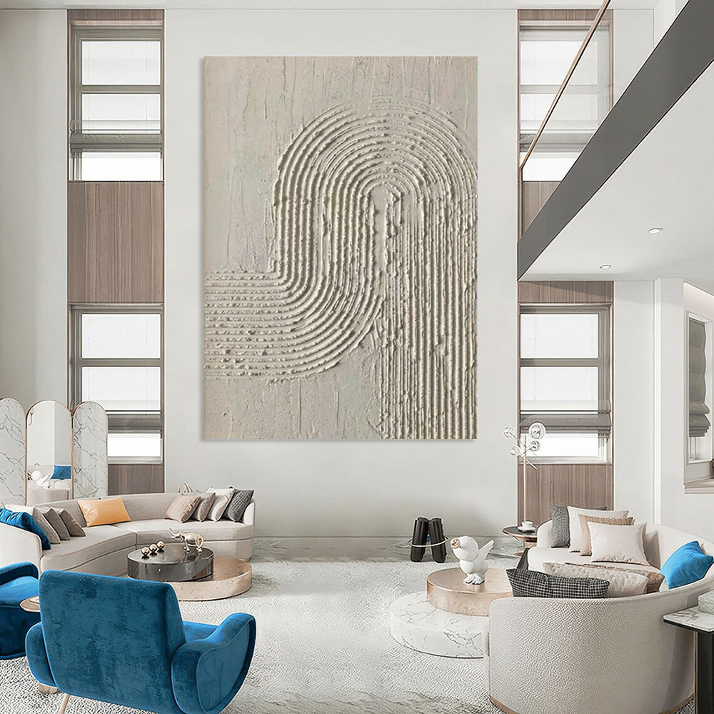 Large Hand-Painted Abstract Canvas for Hallway and Entryway DLZ1437
