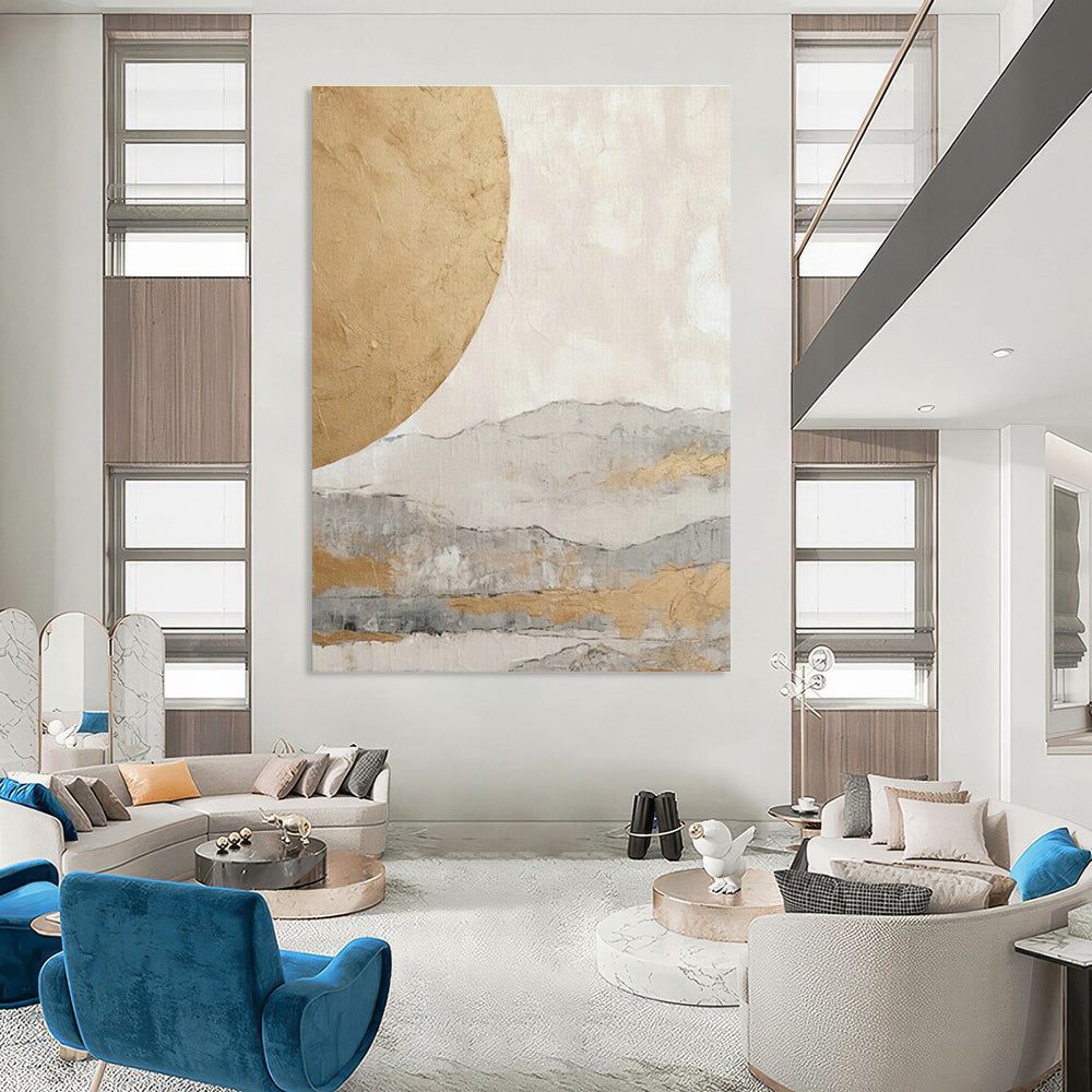 Original Handmade Abstract Canvas for Hallway and Cottage Living Room DLZ1625