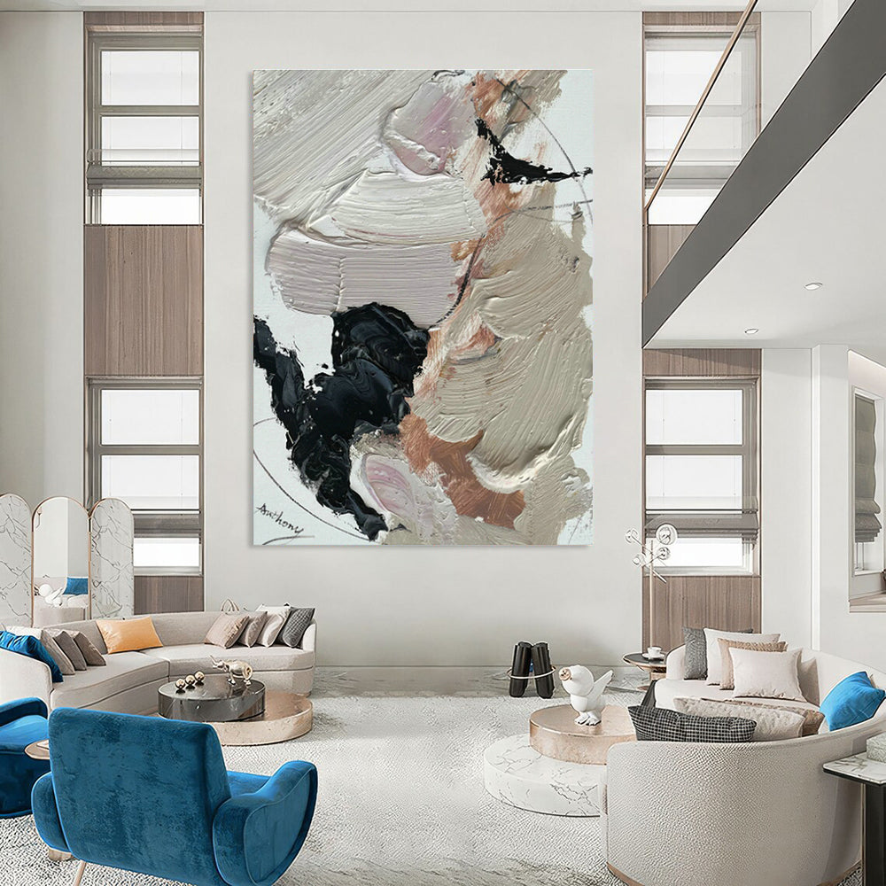 Hand - Painted Abstract Canvases for Cottage Dining Room Breakfast Nooks & Hallway Display Cases DLZ0823
