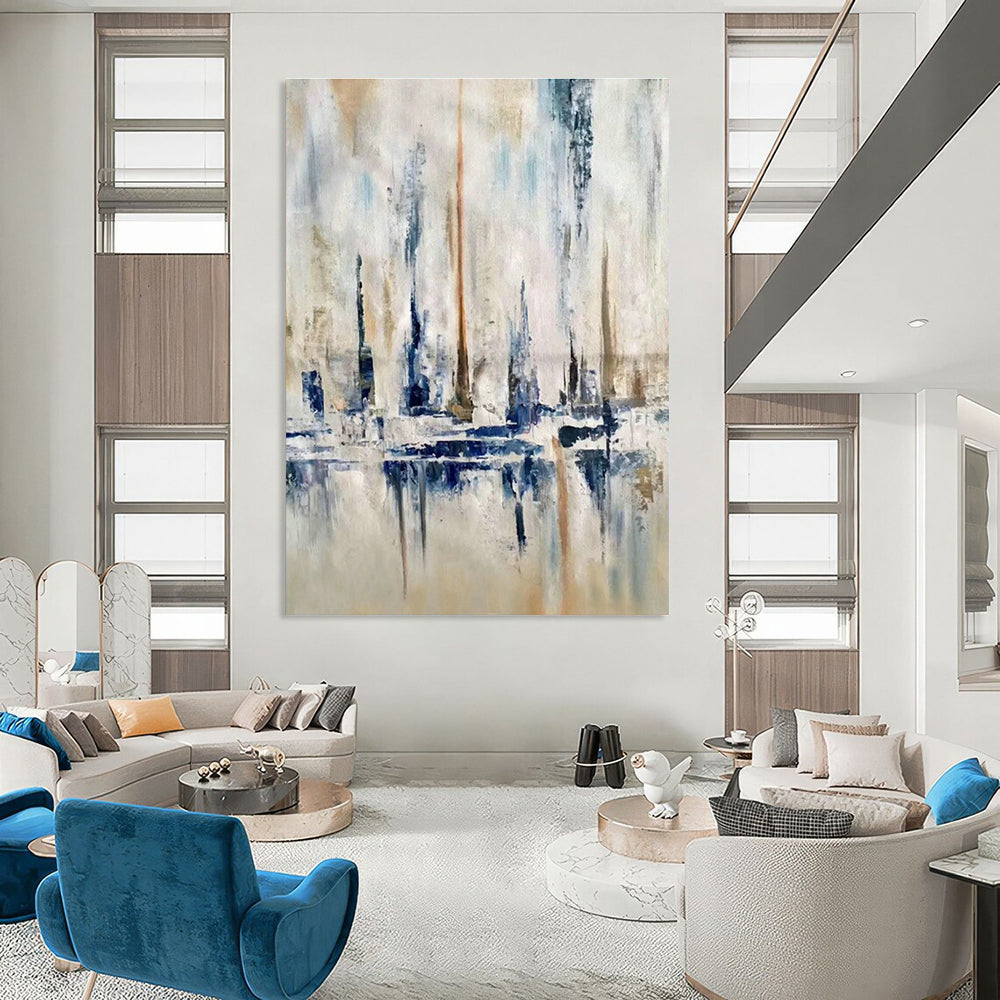 Gigantic, Pressure - Sensitive Custom Abstract Paintings for Living Room Interaction DLZ0473