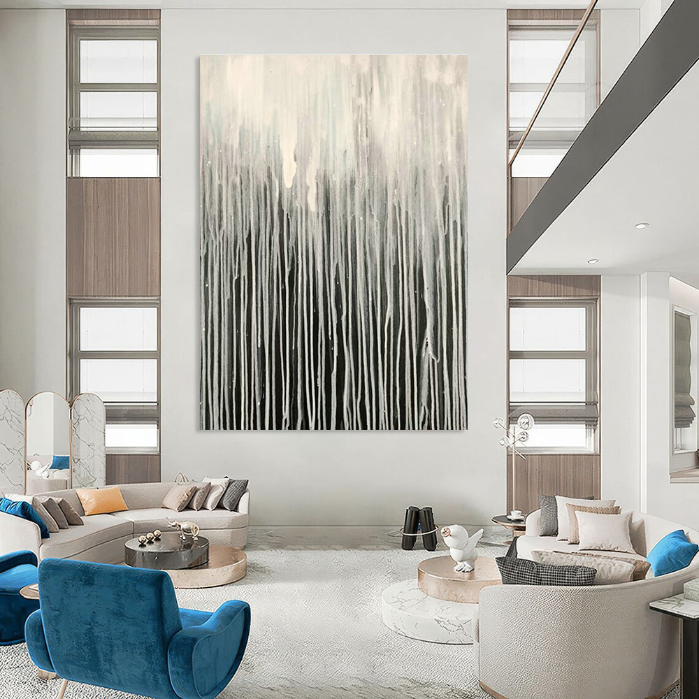 Stupendous, Self - Cleaning Custom Abstract Paintings for Living Room Ease DLZ0480