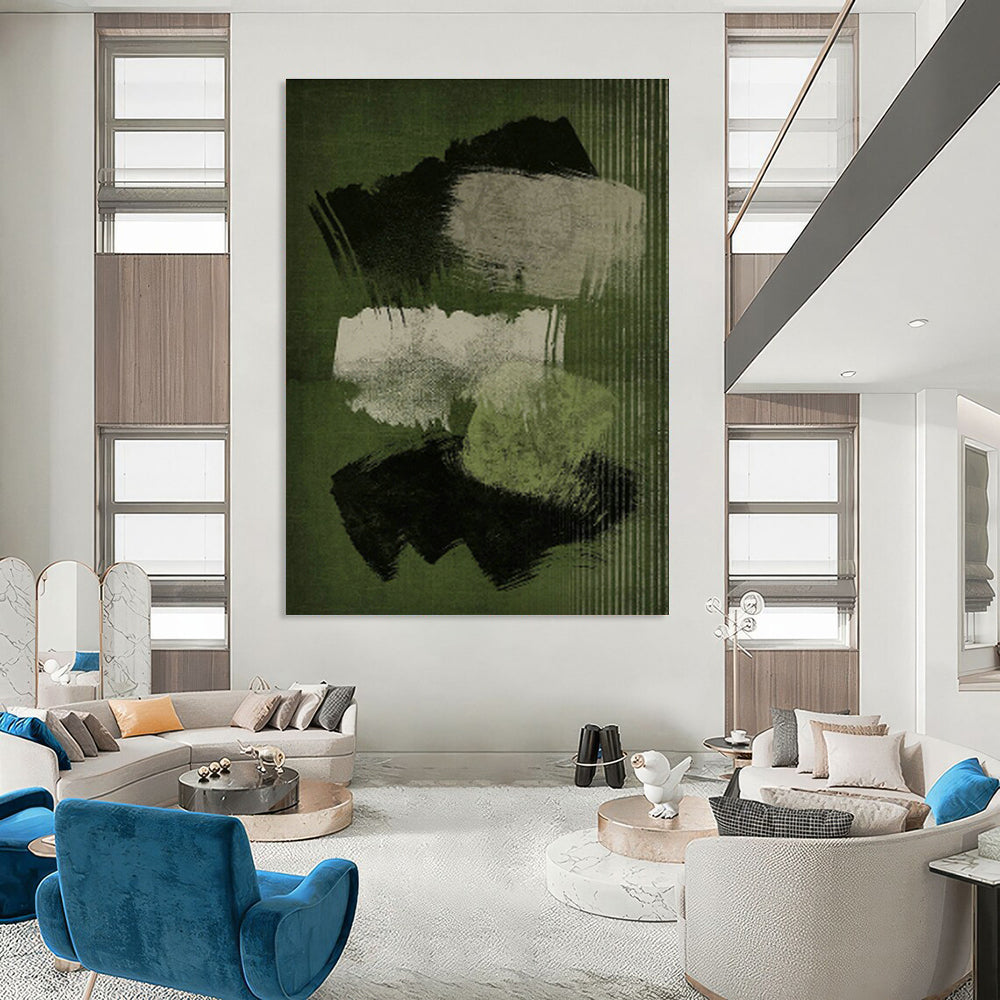 Hand - Painted Oversized Abstract Wall Screen for Dining Room & Entryway DLZ1379